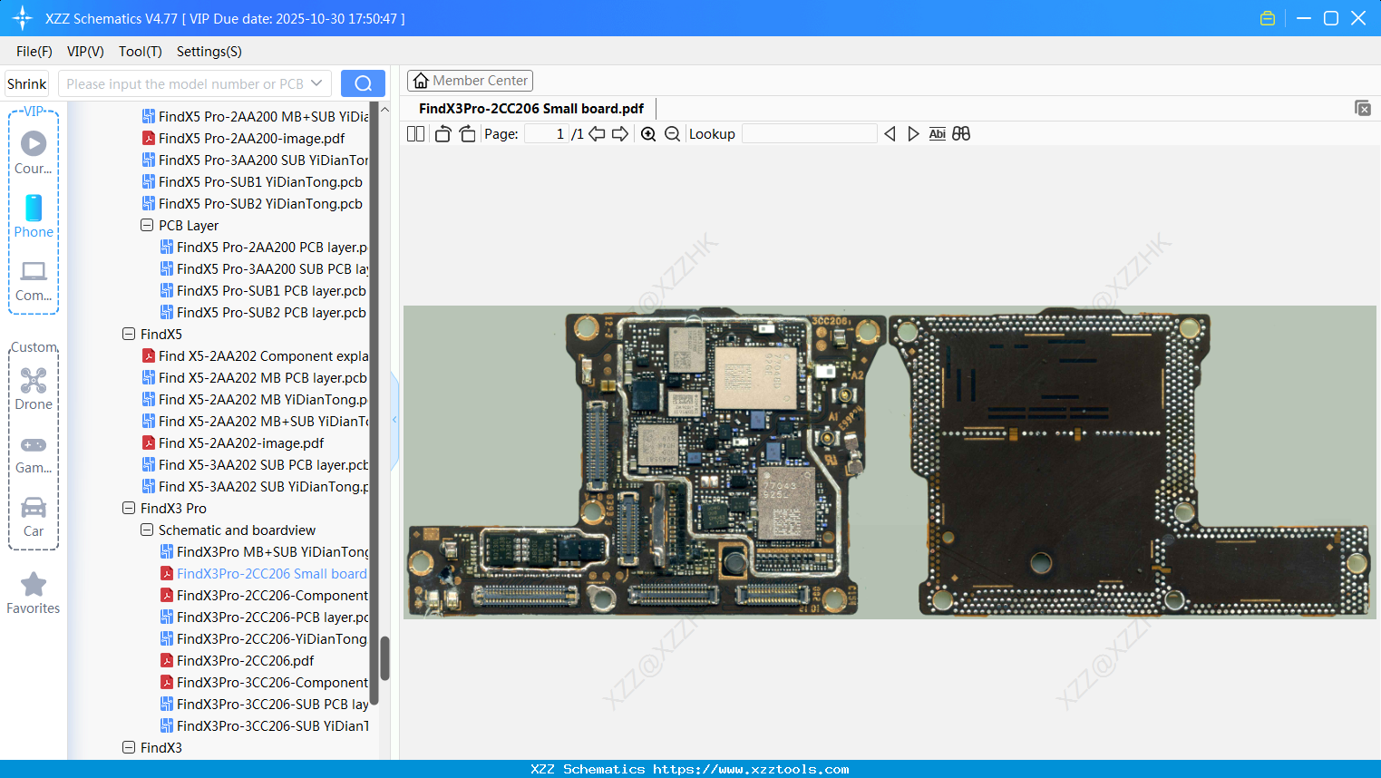 OPPO FindX3Pro-2CC206 Small Board